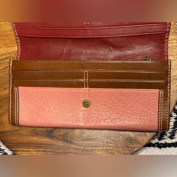COACH Mia Punch Pink SOHO Suede & Leather Studded and Whipstitched Wallet - Picture 10 of 16